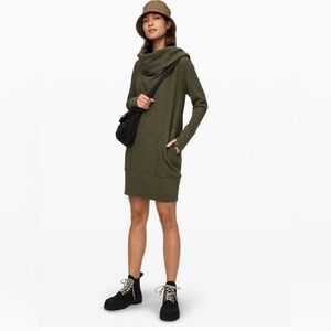 Lululemon Along the Way Dress Olive green
